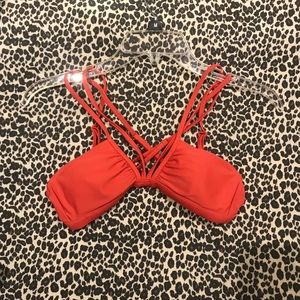 RVCA Red Bikini Top